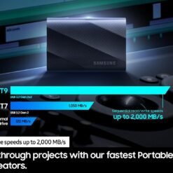 SAMSUNG T9 2TB Portable SSD USB 3.2 Gen 2x2 External Solid State Drive, Seq. Read upto 2,000MB/s for Gaming, Students and Professionals 12 SAMSUNG T9 2TB Portable SSD USB 3.2 Gen 2x2 External Solid State Drive, Seq. Read upto 2,000MB/s for Gaming, Students and Professionals - Image 6