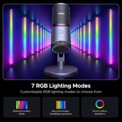 UGREEN CM769 USB RGB Streaming Microphone with Cardioid Polar Pattern, Condenser Microphone for Streaming, Gaming, Podcasting, Recording, Laptop, PS5 35629 13 UGREEN CM769 USB RGB Streaming Microphone with Cardioid Polar Pattern, Condenser Microphone for Streaming, Gaming, Podcasting, Recording, Laptop, PS5 35629 - Image 6