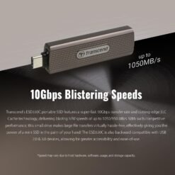 Transcend ESD330C 1TB Type-C External SSD USB 3.2 Gen2 Up to 1,050MB/s Retractable Connector Metal Case 14 Transcend ESD330C 1TB Type-C External SSD USB 3.2 Gen2 Up to 1,050MB/s Retractable Connector Metal Case - Image 7
