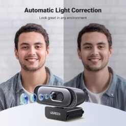 UGREEN 2K Webcam 2K 30FPS and Full HD 1080p/60fps Web Cam 35626 Auto Focus & Light Correction, Dual Mic for Clear Stereo Audio - Image 5
