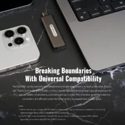 Transcend ESD330C 2TB Type-C External SSD USB 3.2 Gen2 Up to 1,050MB/s Retractable Connector Metal Case - Image 4