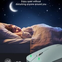 Alternative view of UGREEN 90374 Slim Wireless Mouse 2.4 GHz with Mini USB Receiver upto 4000 DPI with Silent Buttons Green