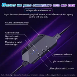 Machenike GH601 USB RGB Wired Gaming Headset 7.1 Surround Sound with Software 8 Machenike GH601