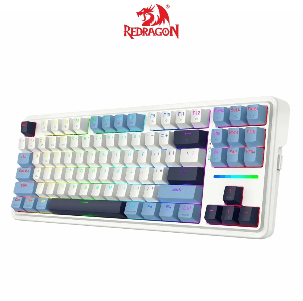 Redragon ANTONIUM K728 PRO 80% Wireless Gasket RGB Gaming Keyboard, 3-Mode 87 Keys TKL Mechanical Keyboard with Hot-Swap Socket and Custom Linear Switch 1 Redragon ANTONIUM K728 PRO