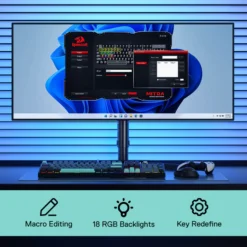 Alternative view of Redragon K582 SE SURARA Wired RGB Gaming Keyboard with 104 Keys Mechanical Keyboard w/Mixed Color Round PBT Keycaps Linear Red Switch