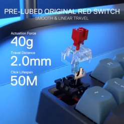 Redragon K582 SE SURARA Wired RGB Gaming Keyboard with 104 Keys Mechanical Keyboard w/Mixed Color Round PBT Keycaps Linear Red Switch 11 Redragon K582 SE SURARA Wired RGB Gaming Keyboard with 104 Keys Mechanical Keyboard w/Mixed Color Round PBT Keycaps Linear Red Switch - Image 5