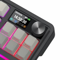 Alternative view of Redragon ANTONIUM K743 PRO 80% Gasket RGB Gaming Keyboard with Hype 1.14’’ TFT Screen & Knob, 84 Keys Mechanical Keyboard Side Printed Keycaps Hot-Swappable