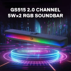 Redragon GS515 NEO RGB Bluetooth Wired Desktop Soundbar 2.0 Channel Stereo Computer Speakers with Bluetooth 5.3, USB-C/USB Powered 13 Redragon GS515