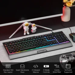 Redragon S151 Membrane Wired Gaming Keyboard & Mouse Combo K525 Wired RGB Membrane Keyboard and 10000 DPI Wired M616 Gaming Mouse Bundle 12 Redragon S151 Membrane Wired Gaming Keyboard & Mouse Combo K525 Wired RGB Membrane Keyboard and 10000 DPI Wired M616 Gaming Mouse Bundle - Image 6