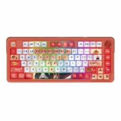 Alternative view of Redragon UCAL K673 PRO Anime 75% Wireless Gasket RGB Gaming Keyboard 81 Keys 3-Mode Connectivity Hot-Swap Socket, Dedicated Knob Control & Custom Hi-Fi Linear Switch