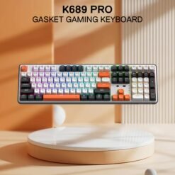 Redragon K689 PRO WYVERN Wireless Gasket RGB Gaming Keyboard with Extra 4 Hotkeys, Upgraded Hot-swappable Socket Round PBT Keycaps, Custom Linear Switch 10 Redragon K689 PRO WYVERN Wireless Gasket RGB Gaming Keyboard with Extra 4 Hotkeys, Upgraded Hot-swappable Socket Round PBT Keycaps, Custom Linear Switch - Image 3