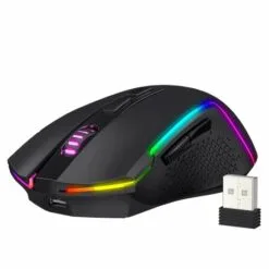 Alternative view of Redragon M693 TRIDENT LITE Wireless RGB Gaming Mouse 8000 DPI 3 Modes Wired 2.4g Wireless and Bluetooth Connection, 7 Macro Buttons