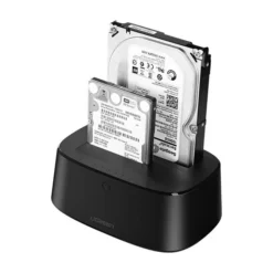 Alternative view of UGREEN CM198 50857 Hard drive HDD Docking Station with USB 3.0 for SATA 2.5" 3.5" SSD HHD drives EU power supply