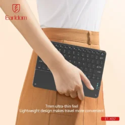 Earldom ET-KB7 Wireless Bluetooth Keyboard with Touch Pad Mini USB-C for Tablet and Laptop - Image 6