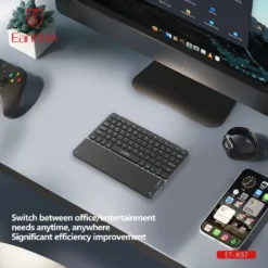 Earldom ET-KB7 Wireless Bluetooth Keyboard with Touch Pad Mini USB-C for Tablet and Laptop - Image 5