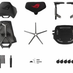 ASUS ROG Destrier Ergo Gaming Chair SL400 with futuristic cyborg aesthetic, versatile seat adjustments for the perfect posture, mobile gaming arm support mode 13 ASUS ROG Destrier Ergo Gaming Chair SL400 with futuristic cyborg aesthetic, versatile seat adjustments for the perfect posture, mobile gaming arm support mode - Image 7