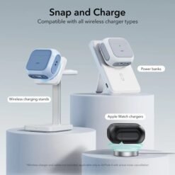 ESR AirPods 4 Orbit Hybrid Case with HaloLock Protective case with magnetic lid and shock-absorbing core 14 ESR AirPods 4 Orbit Hybrid Case with HaloLock Protective case with magnetic lid and shock-absorbing core - Image 6