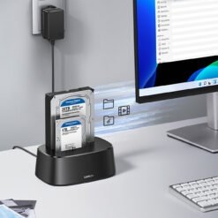 UGREEN CM198 50857 Hard drive HDD Docking Station with USB 3.0 for SATA 2.5" 3.5" SSD HHD drives EU power supply - Image 4