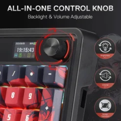 Alternative view of Redragon ARTEMIS K719 PRO Anime Wireless Gasket Gaming Keyboard with Hype Screen & Knob, 95 Keys Mechanical Keyboard with Custom Linear Switch