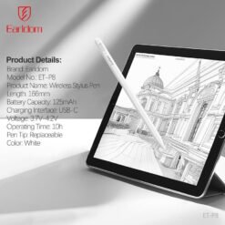 Earldom ET-P8 Wireless Stylus Pen for iPads Type-C Charging with 2 Replacement Nibs - Image 3