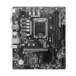 Alternative view of MSI PRO B760M-E D4 Motherboard PCIE 4.0 Support Intel® Core™ 14th/ 13th/ 12th Gen Processors, Intel® Pentium® Gold and Celeron® Processors, LGA 1700