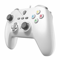 Alternative view of MSI FORCE GC200 White Wired PC Gaming Controller Gamepad with Magnetic Hall-effect triggers delivers precise