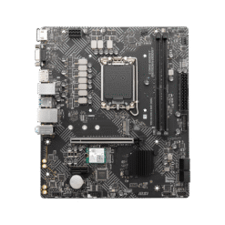 Alternative view of MSI PRO H610M-G WiFi DDR4 Motherboard 12th/13th/14th Gen Intel Core, LGA 1700 Socket, DDR4, PCIe 4, mATX