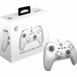 MSI FORCE GC200 White Wired PC Gaming Controller Gamepad with Magnetic Hall-effect triggers delivers precise 9 MSI FORCE GC200 White