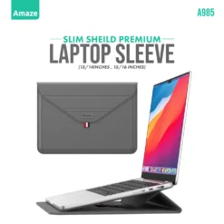 Amaze A985 Slim Shield Premium Laptop Sleeve Convertible as Stand for 13-14 and 15-16 inch MacBook and Laptop Available in 4 Colors 6 Amaze A985 Slim Shield Premium Laptop Sleeve Convertible as Stand for 13-14 and 15-16 inch MacBook and Laptop Available in 4 Colors - Image 3