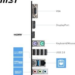 MSI PRO B760M-P D5 Motherboard Micro-ATX PCIe 4.0 DDR5 Supports Intel 14th, 13th & 12th Gen Core Processors, LGA 1700 - Image 3