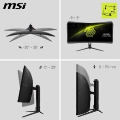MSI MAG 342CQR E2 34 Inch 2K UWQHD Curved Gaming Monitor 180Hz 1ms 1500R 3440 x 1440 Resolution Adaptive Sync HDR Ready 9 MSI MAG 342CQR E2 34 Inch 2K UWQHD Curved Gaming Monitor 180Hz 1ms 1500R 3440 x 1440 Resolution Adaptive Sync HDR Ready - Image 4