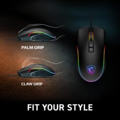 MSI Forge GM300 Lightweight Wired Gaming Mouse RGB Adjustable 7200 DPI - Image 4