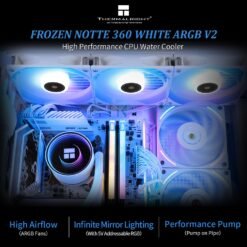 Alternative view of Thermalright Frozen Notte 360 White ARGB V2 Water Cooling CPU Cooler Suitable for AMD/AM4, Intel LGA 1700/1150/1200/2011/2066