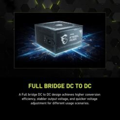 MSI MAG A750GL 750W PCIE 5.1 ATX 3.1 Gaming Power Supply Full Modular 80 Plus Gold Certified Compact Size ATX PSU 12 MSI MAG A750GL 750W PCIE 5.1 ATX 3.1 Gaming Power Supply Full Modular 80 Plus Gold Certified Compact Size ATX PSU - Image 6