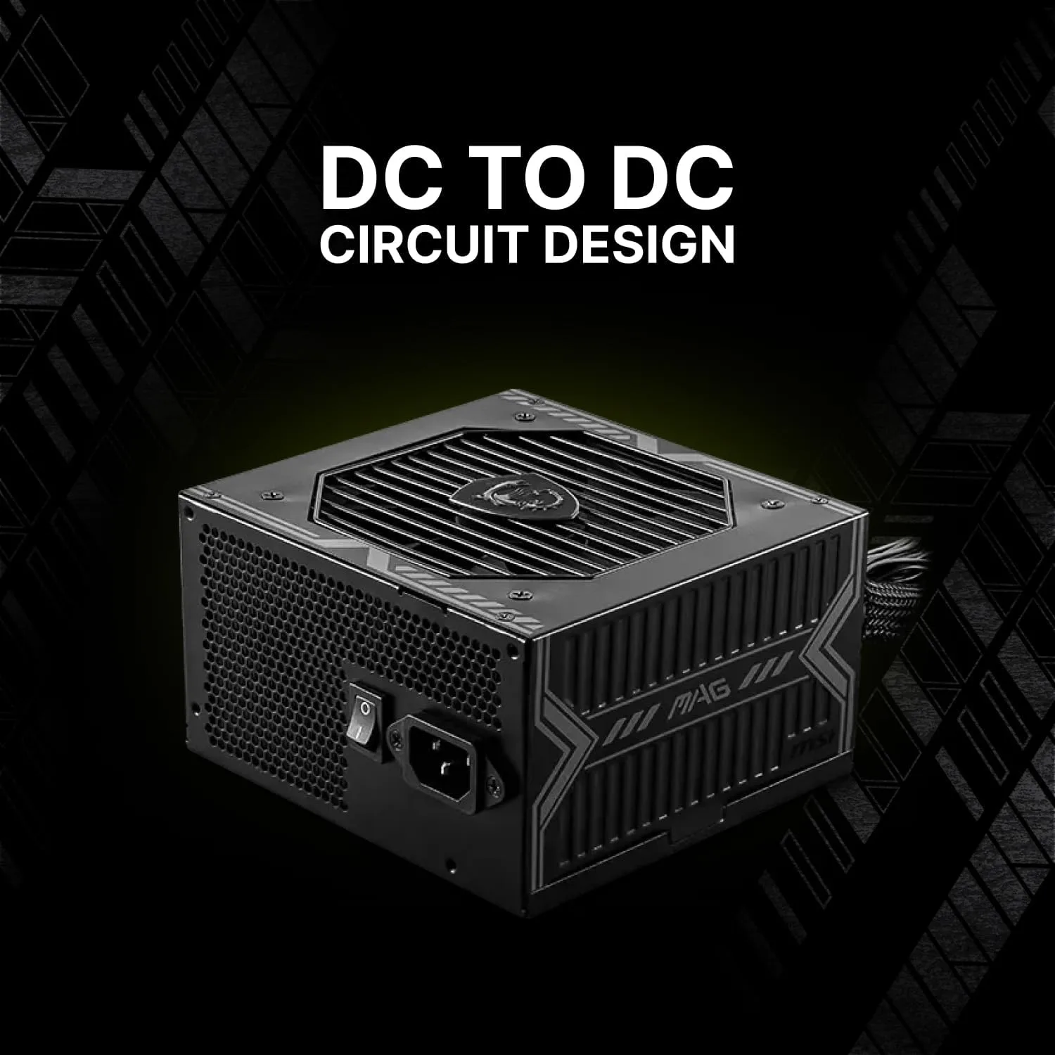MSI MAG A750BN 750W PCIE 5 Gaming Power Supply 80 Plus Bronze Certified PCIE 5.1 Ready ATX PSU - Image 4