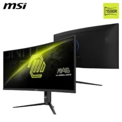 Alternative view of MSI MAG 342CQR E2 34 Inch 2K UWQHD Curved Gaming Monitor 180Hz 1ms 1500R 3440 x 1440 Resolution Adaptive Sync HDR Ready