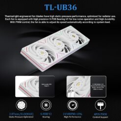 Thermalright TROFEO Vision 360 ARGB White CPU Liqud Cooler with 6.86-inch Magnetic IPS LCD Screen with 2400x1080 Resolution for AM4/AM5,Intel lga1700/1851 7 Thermalright TROFEO Vision 360 ARGB White CPU Liqud Cooler with 6.86-inch Magnetic IPS LCD Screen with 2400x1080 Resolution for AM4/AM5,Intel lga1700/1851 - Image 3