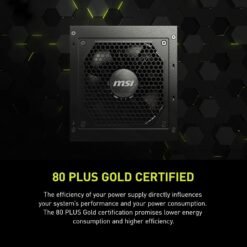 MSI MAG A850GL 850W PCIE 5.1 ATX 3.1 Gaming Power Supply Full Modular 80 Plus Gold Certified Compact Size ATX PSU - Image 5
