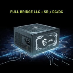 MSI MAG 1250GL PCIE 5 1250W Gaming Power Supply ATX 3.1 & PCIE 5.1 Ready 80 Plus Gold Certified Full Modular Compact Size ATX PSU - Image 5