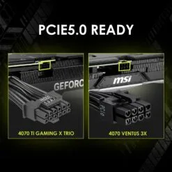 MSI MAG A750BN 750W PCIE 5 Gaming Power Supply 80 Plus Bronze Certified PCIE 5.1 Ready ATX PSU - Image 3