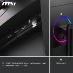 MSI MAG 342CQR E2 34 Inch 2K UWQHD Curved Gaming Monitor 180Hz 1ms 1500R 3440 x 1440 Resolution Adaptive Sync HDR Ready 11 MSI MAG 342CQR E2
