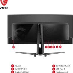 MSI MPG 341CQPX QD-OLED 34inch Curved Gaming Monitor 240Hz OLED 0.03ms 3440 x 1440 (UWQHD) True Black HDR 400 14 MSI MPG 341CQPX QD-OLED 34inch Curved Gaming Monitor 240Hz OLED 0.03ms 3440 x 1440 (UWQHD) True Black HDR 400 - Image 7