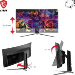 MSI MPG 341CQPX QD-OLED 34inch Curved Gaming Monitor 240Hz OLED 0.03ms 3440 x 1440 (UWQHD) True Black HDR 400 12 MSI MPG 341CQPX QD-OLED 34inch Curved Gaming Monitor 240Hz OLED 0.03ms 3440 x 1440 (UWQHD) True Black HDR 400 - Image 5