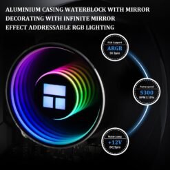 Thermalright Frozen Notte 360 Black ARGB V2 Water Cooling CPU Cooler Suitable for AMD/AM4, Intel LGA 1700/1150/1200/2011/2066 8 Thermalright Frozen Notte 360 Black ARGB V2 Water Cooling CPU Cooler Suitable for AMD/AM4, Intel LGA 1700/1150/1200/2011/2066 - Image 4