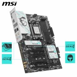 MSI B840 Gaming Plus WiFi Motherboard ATX AM5 Supports AMD Ryzen 9000/8000 / 7000 Processors DDR5 Memory Boost 8000+ MT/s (OC) Wi-Fi 7 - Image 4