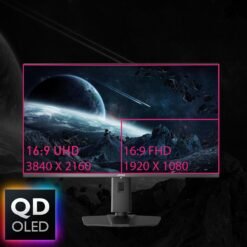 Alternative view of MSI MPG 321URX QD-OLED, 32inch 4K UHD Gaming Monitor 240Hz OLED, 3840 x 2160, 0.03ms True Black HDR 400, 90W USB Type C