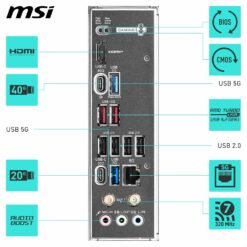 MSI X870 Gaming Plus WiFi Motherboard PCIE 5.0 ATX for AMD Ryzen 9000/8000 / 7000 Processors, AM5-60A SPS VRM, DDR5 Memory Boost Wi-Fi 7 9 MSI X870 GAMING PLUS WIFI