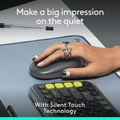 Logitech POP Mouse Compact and Wireless Bluetooth Mouse with Programmable Buttons and Silent Clicks Easy-Switch Between up to 3 Devices 11 Logitech POP Mouse