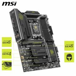 MSI MAG X870E Tomahawk WiFi Motherboard PCIE 5.0 ATX for AMD Ryzen 9000/8000 / 7000 Processors, AM5-80A SPS VRM, DDR5 Memory Boost Wi-Fi 7, 5G LAN 10 MSI MAG X870E Tomahawk WiFi Motherboard PCIE 5.0 ATX for AMD Ryzen 9000/8000 / 7000 Processors, AM5-80A SPS VRM, DDR5 Memory Boost Wi-Fi 7, 5G LAN - Image 5