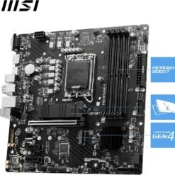 Alternative view of MSI PRO B760M-P D5 Motherboard Micro-ATX PCIe 4.0 DDR5 Supports Intel 14th, 13th & 12th Gen Core Processors, LGA 1700
